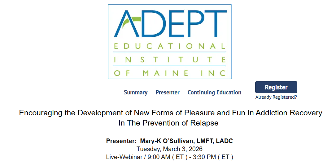 Encouraging the Development of New Forms of Pleasure and Fun In Addiction Recovery In The Prevention of Relapse