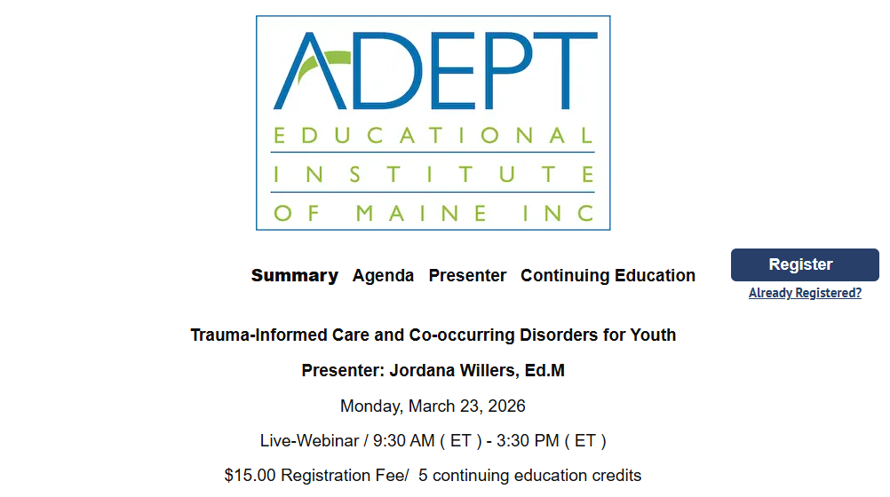 Trauma-Informed Care and Co-occurring Disorders for Youth